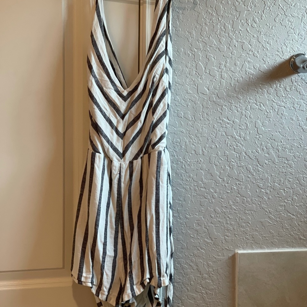 Striped romper